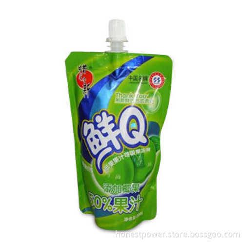 Spout Pouch with Bottom Gusset and Nozzle, Customized Sizes and Logo Prints are Accepted